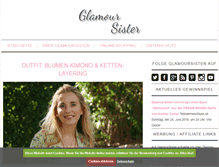 Tablet Screenshot of glamoursister.com